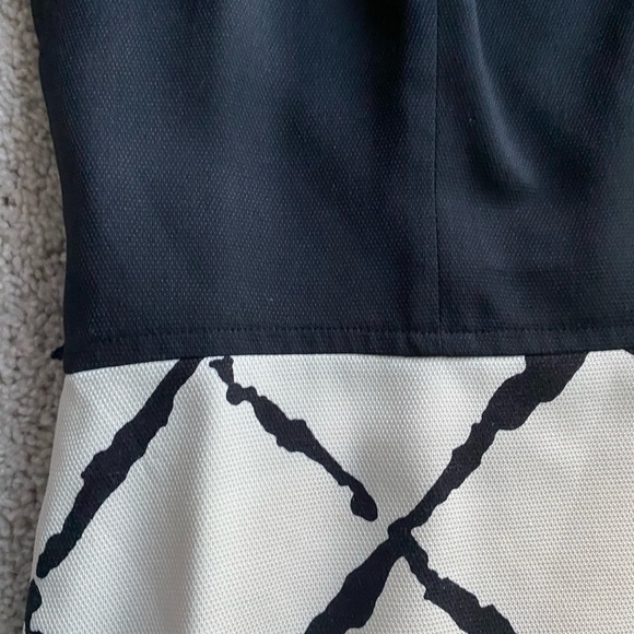 Cream and black dress. - Picture 6 of 6